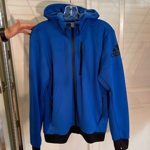 Adidas men’s size M blue zip up hoodie